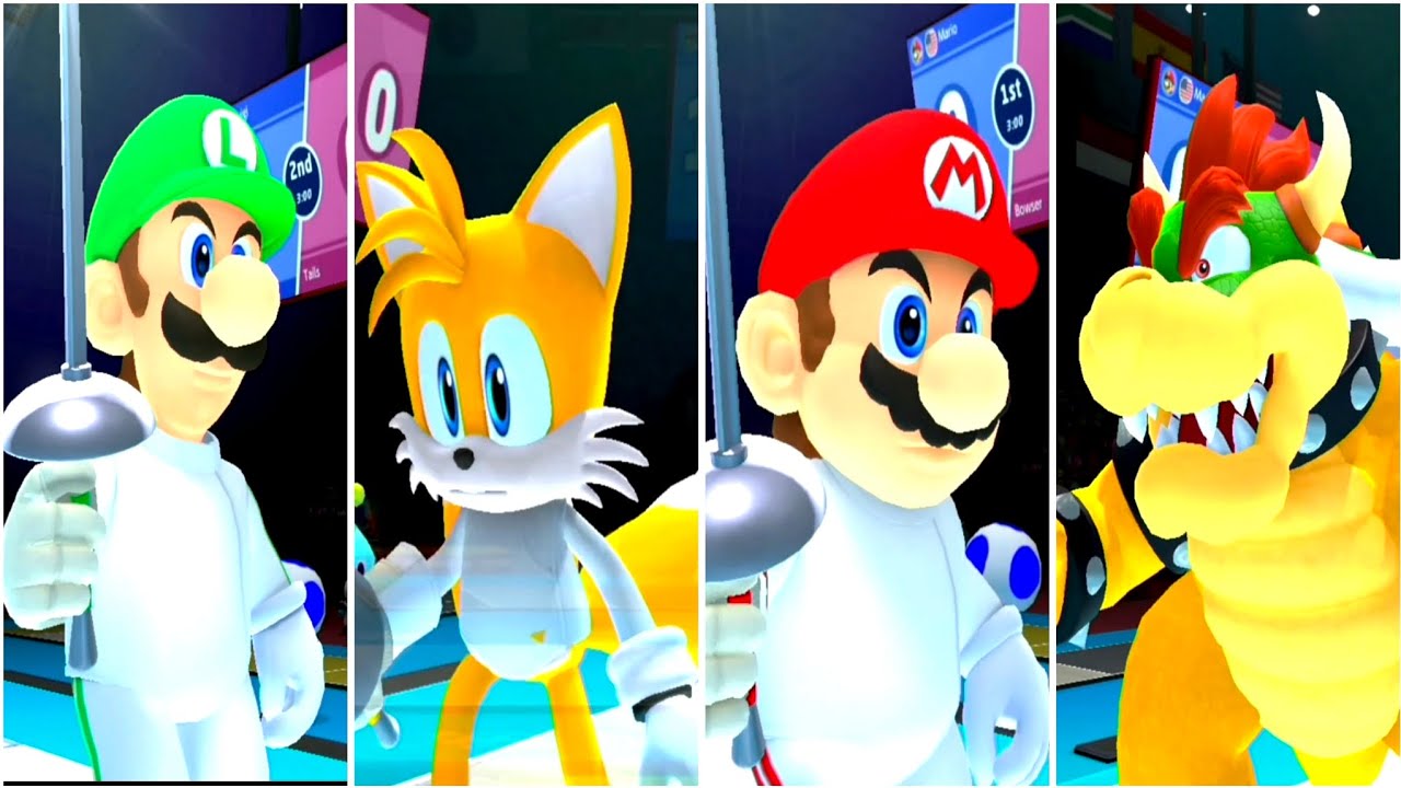 MARIO & SONIC TOKYO OLYMPICS GAMES | Fencing (Team)