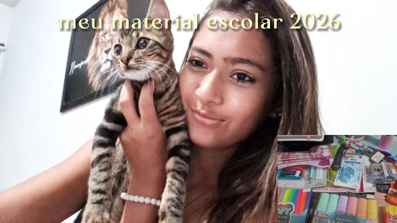 Meu material escolar 2026 📚🥳