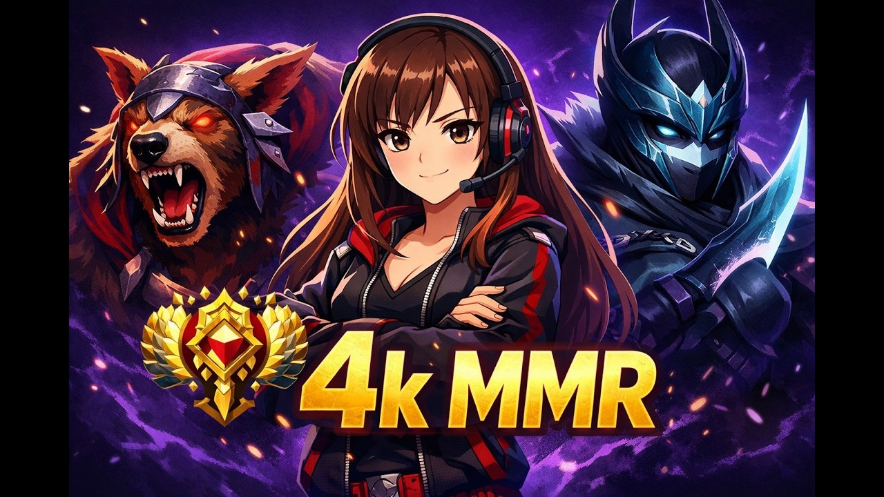 ДЕВОЧКА 4k MMR В ДОТЕ 😱 Разбор 2 игр на Ursa и Phantom Assassin
