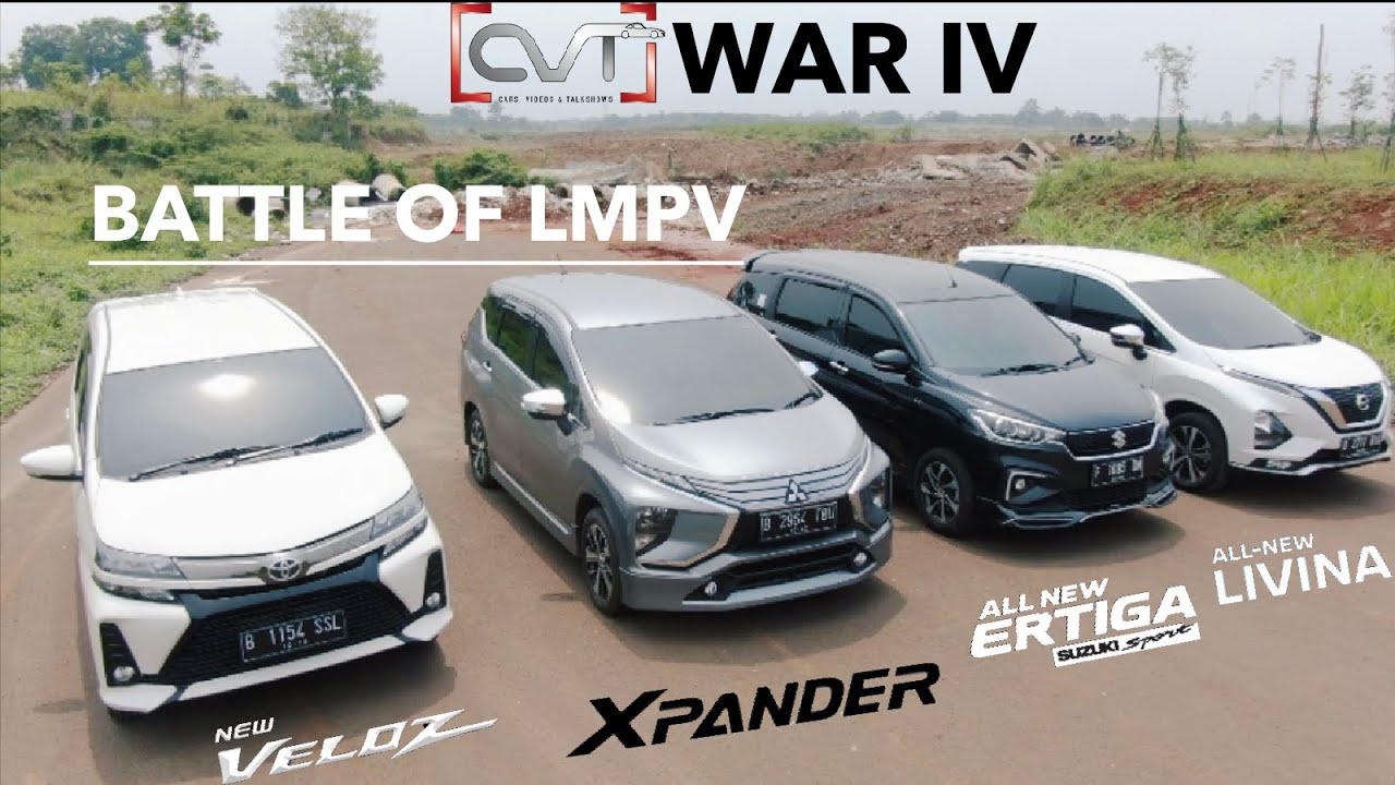 CVT WAR 4: TOYOTA AVANZA VELOZ VS MITSUBISHI XPANDER VS SUZUKI ERTIGA VS NISSAN LIVINA