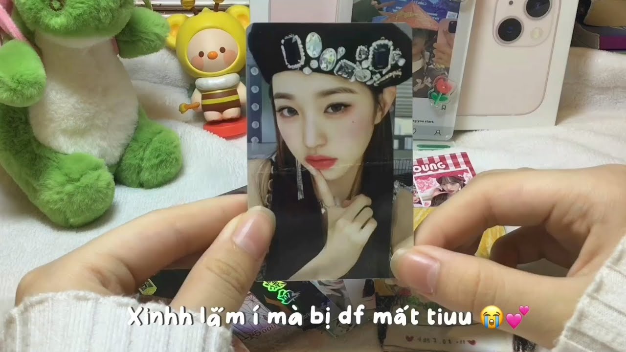 ₊˚✧ Unboxing card Wonyoung beret 🧸 | 𝑪𝒉𝒊𝒏𝒚𝒚 🎀