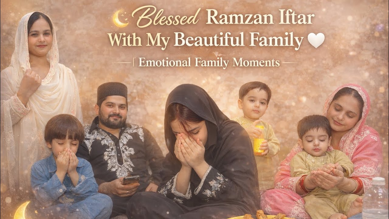 Blessed ramzan iftar with my beautiful family ￼😊