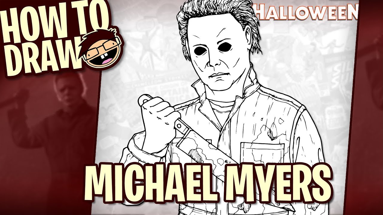 How to Draw MICHAEL MYERS (Halloween Movie Franchise) | Narrated Easy Step-by-Step Tutorial
