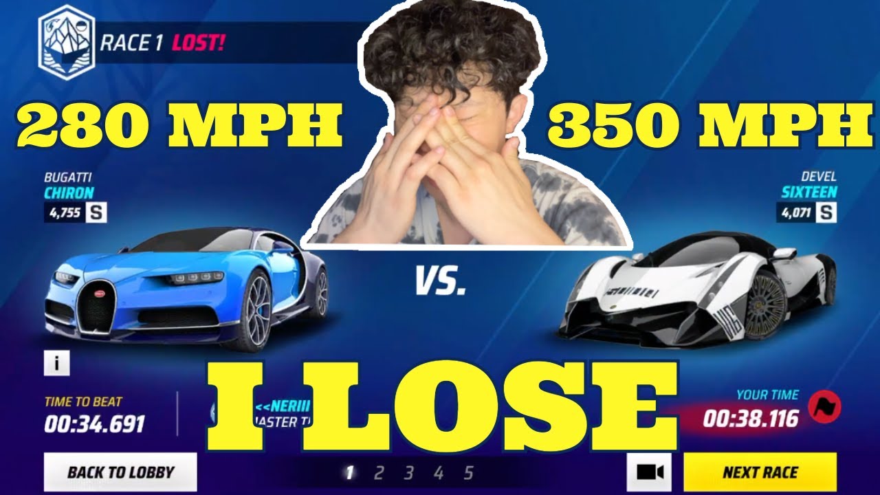 350 миль/ч на поддельном суперкаре 1 на 1 + многопользовательские бои | Asphalt Legends