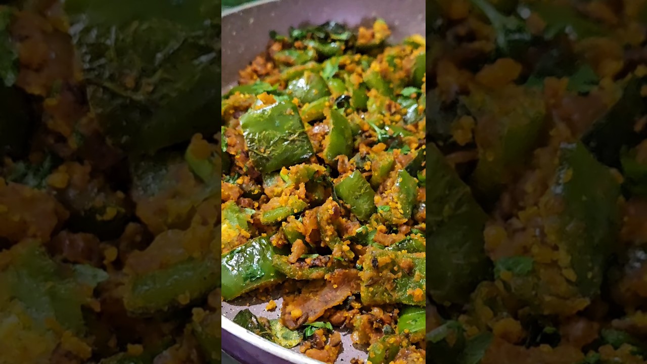 Capsicum fry | Simple and tasty capsicum fry recipe in Telugu | #capsicumrecipes #cookingshorts