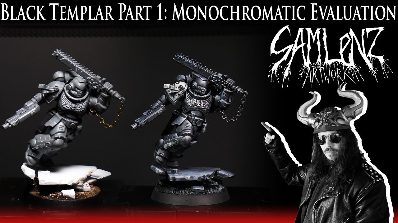 Sam Lenz Artwork: Black and White Space Marine