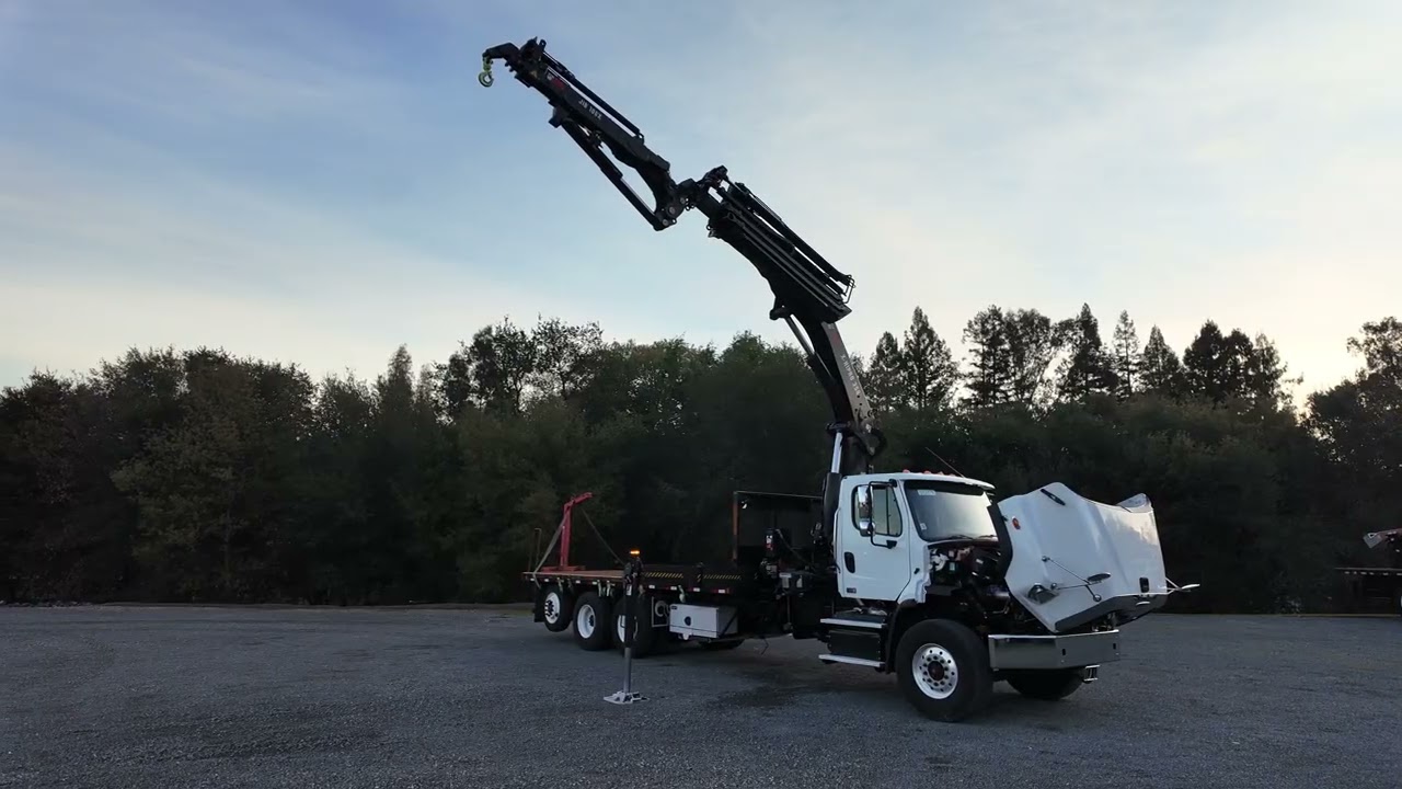 2018 Freightliner 114SD 4 Axle Knuckle Boom Crane Truck-U13476