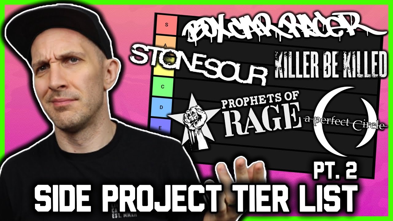 Rock & metal SIDE PROJECT tier list vol 2 (some of these are BAD...)