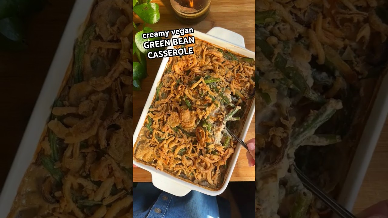 Vegan Green Bean Casserole 🫛