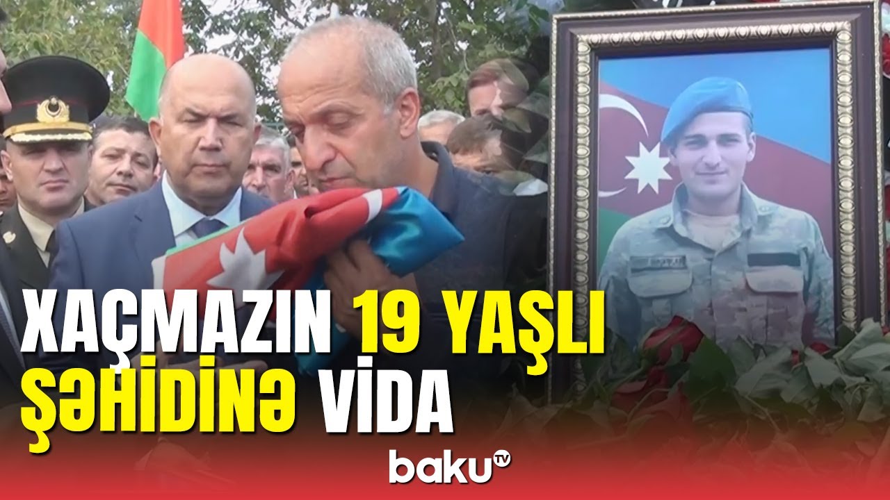 Xaçmaz hüzn içində: Şəhid Devid Cəlilovun dəfn mərasimindən görüntülər