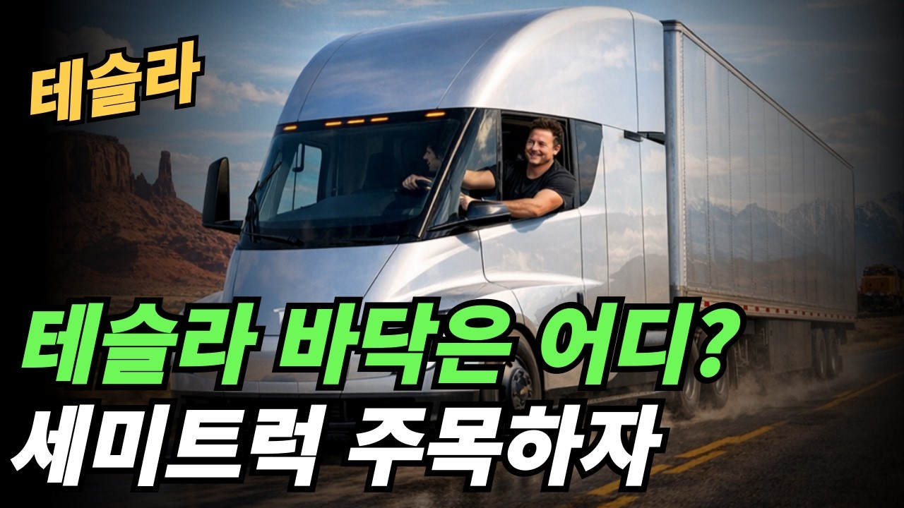 (테슬라) 왜 세미트럭에 집중해야 하나? 현재 밸류에이션을 커버 할수 있는 분야는?로보택시와 옵티머스를 옵션 상황으로 봐야 하는 이유는?