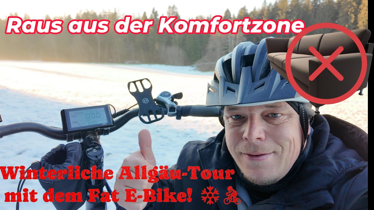 Raus aus der Komfortzone - Winterliche Allgäu-Tour mit dem Fat E-Bike! ❄️🚴‍♂️
