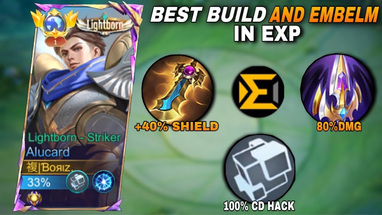 EXP LANE ALUCARD BEST BUILD & EMBLEM 2025☠️ (must try ) MLBB