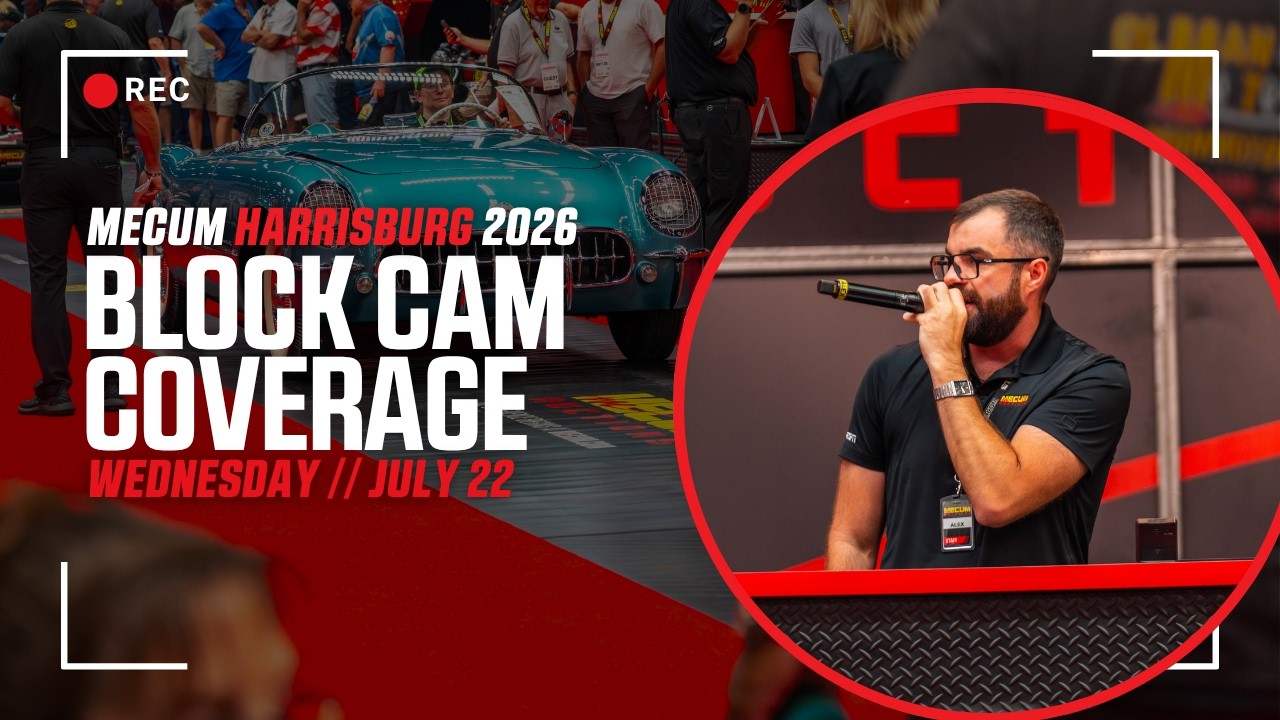 Mecum Harrisburg Live Block Cam // Wednesday, July 22nd, 2026