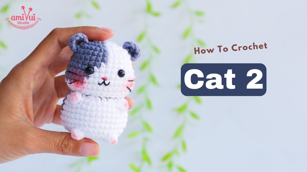 #476 | Amigurumi Cat 2 | Crochet No Sew | Amigurumi Beginner Tutorial | AmivuiStudio