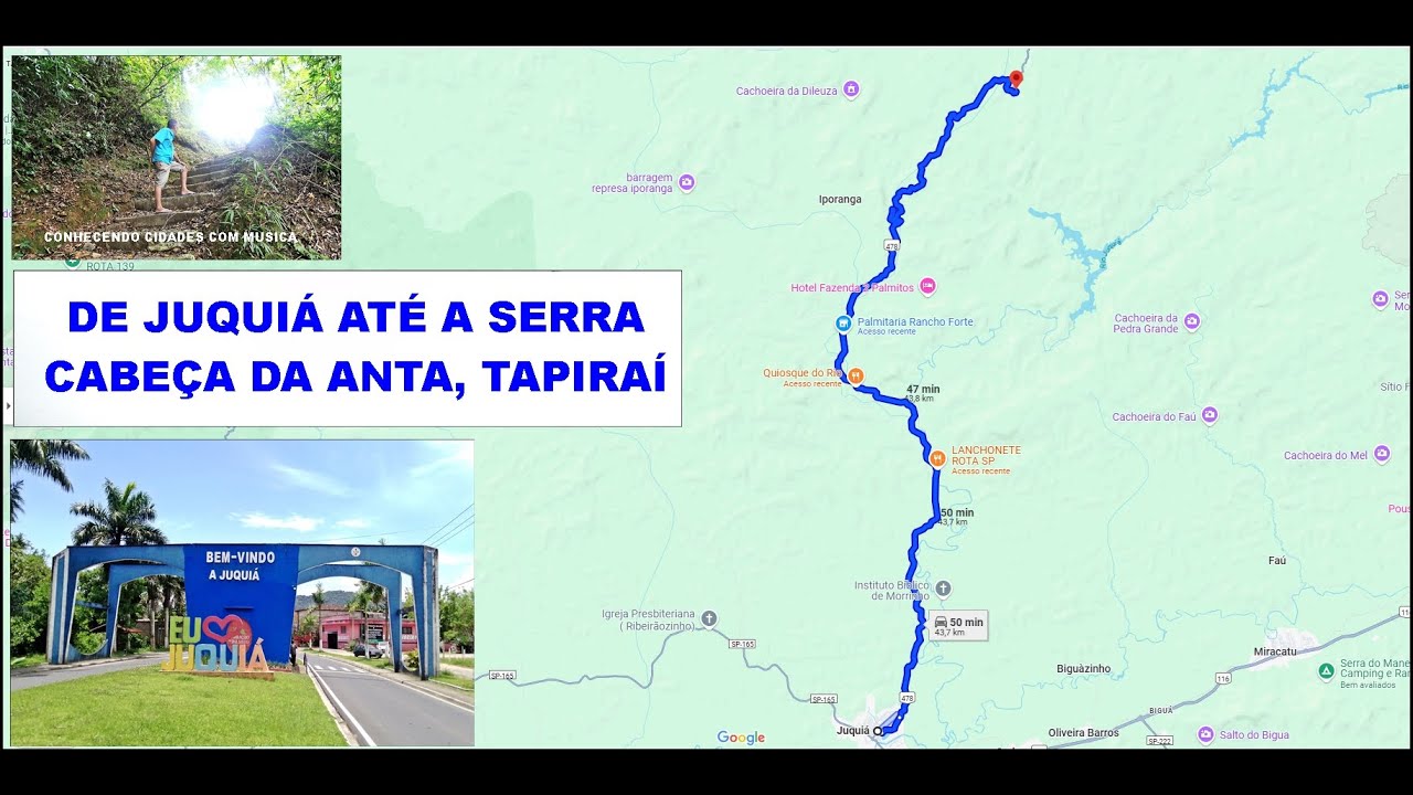 Rodovia SP 79 de Juquiá até a Serra Cabeça da Anta