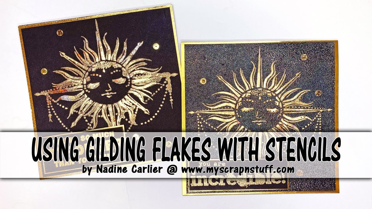 How To Use Gilding Flakes With Stencils