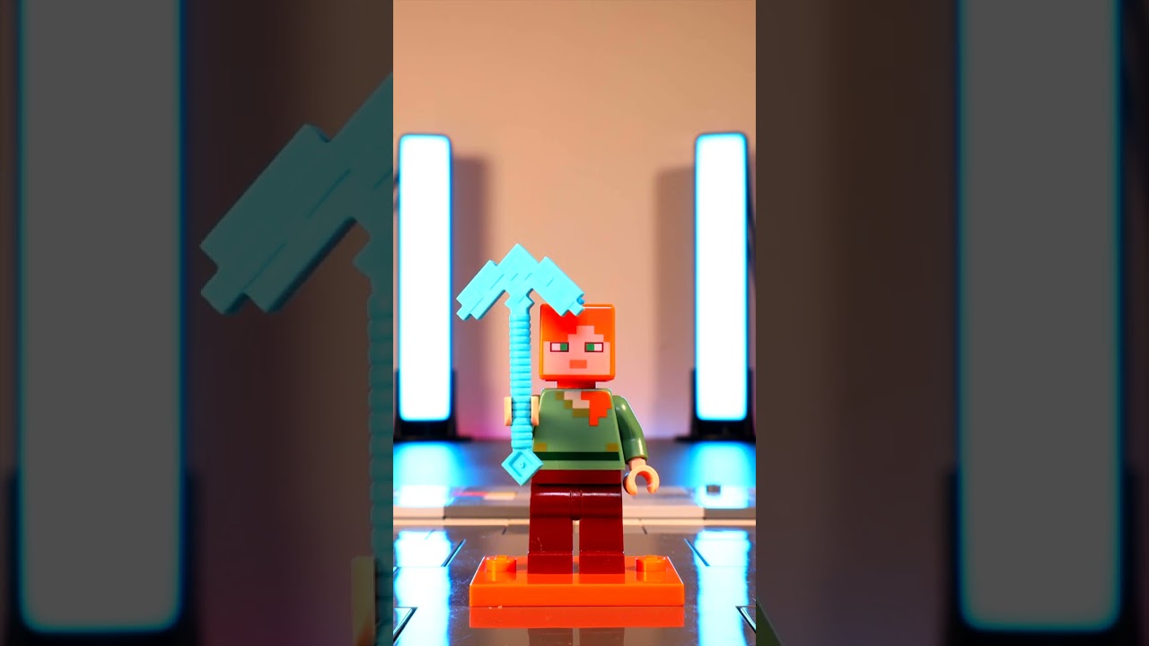 Unique Lego Minecraft Alex - LEGO Minifigure #lego #stopmotion