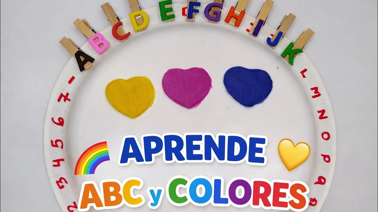 🌈 Aprende Colores y Abecedario con Plastilina 💛 | A–K 🎨