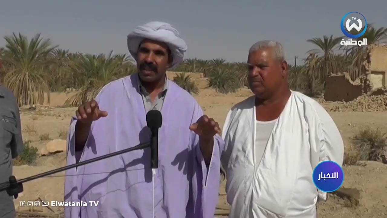 قرية حمولة العرش بسيدي خالد تخسر آلاف من أشجار النخيل بسبب الجفاف