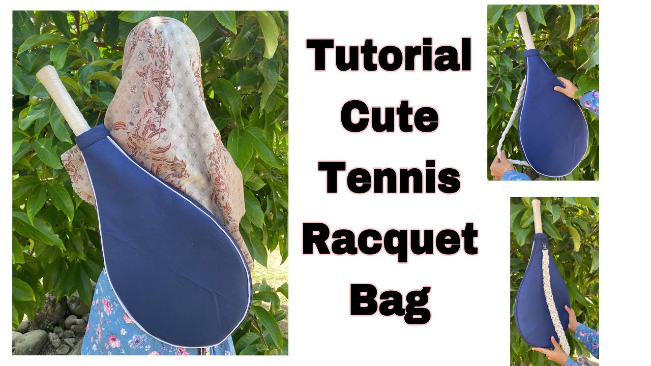 DIY Cute Tennis Racquet Bag step by step @DIYRaheemAlhayah