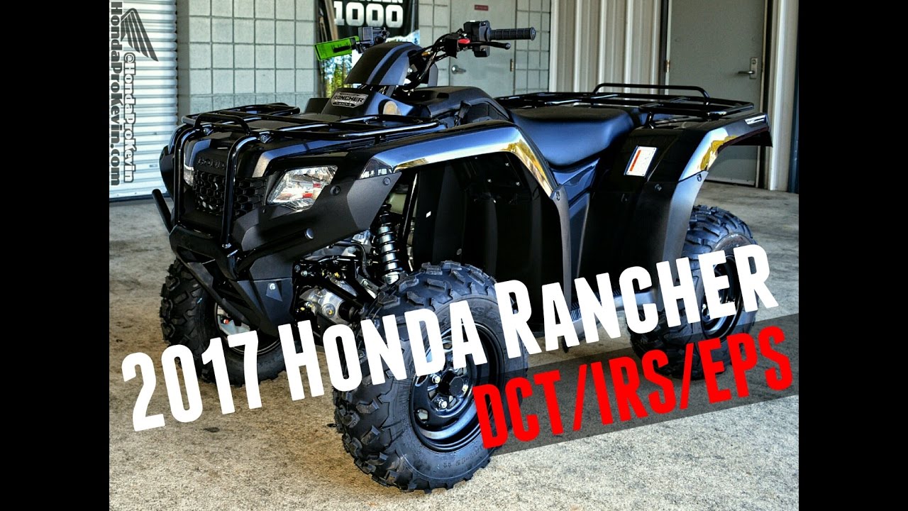 2017 Honda Rancher 420 DCT + IRS + EPS 4x4 ATV (TRX420FA6H) Walk-Around Video | Black
