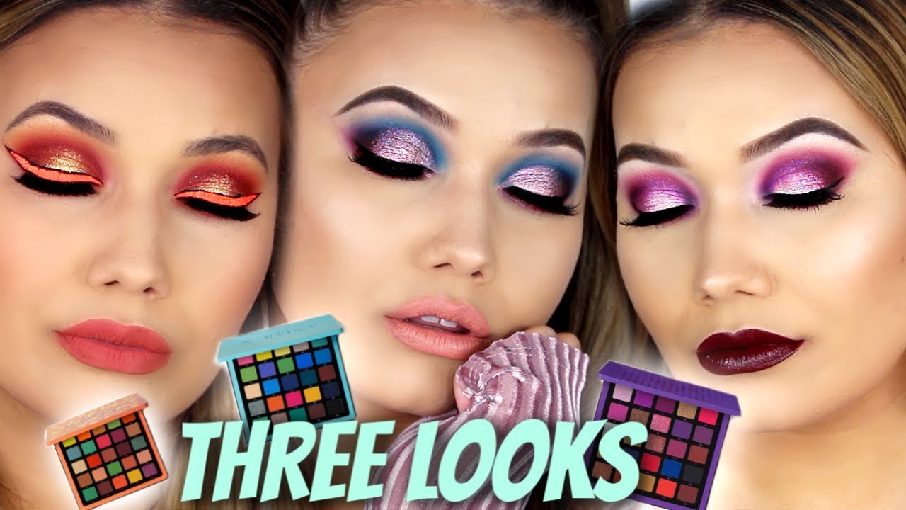 THREE LOOKS USING THREE PALETTES | ABH Norvina Palettes Vol 1, 2, & 3
