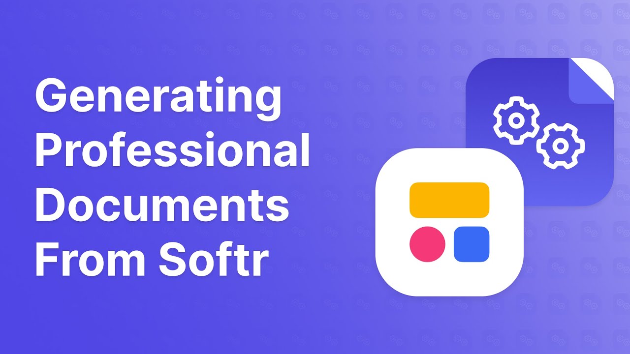 Generating Professional Documents / PDFs from Softr