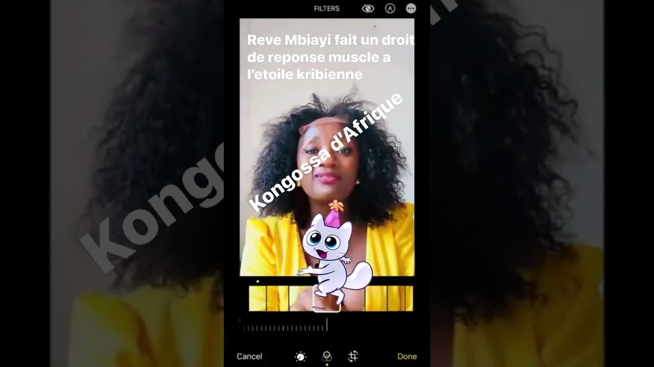 Reve Mbiayi fait un droit de reponse muscle a l&rsquo;etoile kribienne. #revembiayi #etoilekribienne