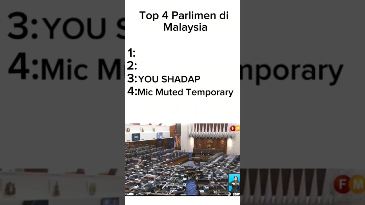 Top 4  Malaysia parliament moments #repost #malaysia #memes