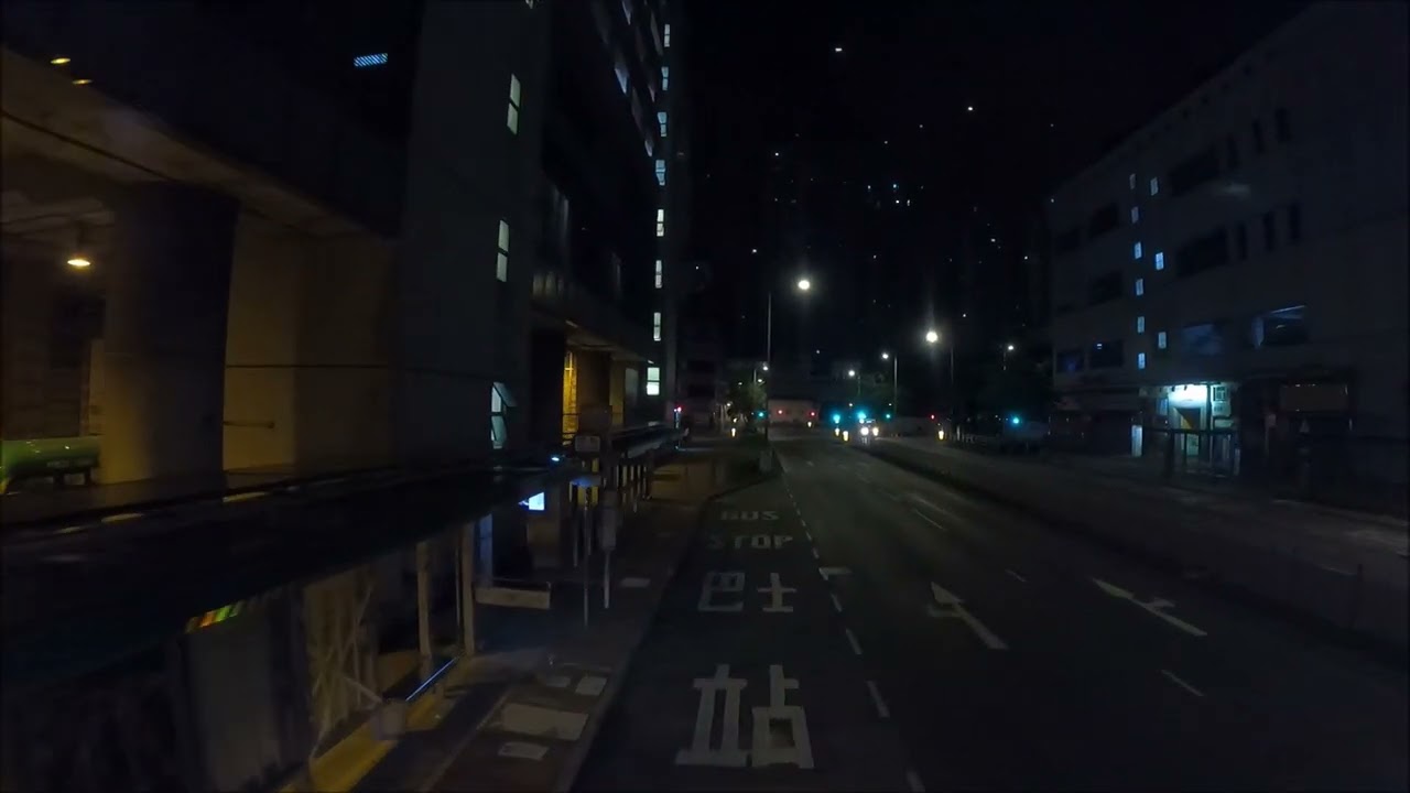 通宵機場巴士路線 LWB NA41(水泉澳往港珠澳大橋香港口岸)(全程行車紀錄片)