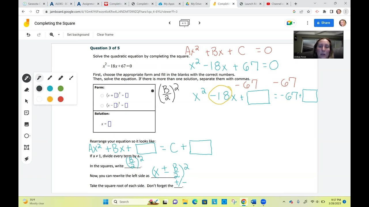 Completing the Square Problem 3