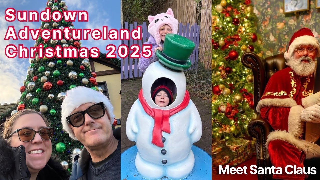 Встретьтесь с Сантой в парке развлечений Sundown Adventureland — декабрь 2025 года.