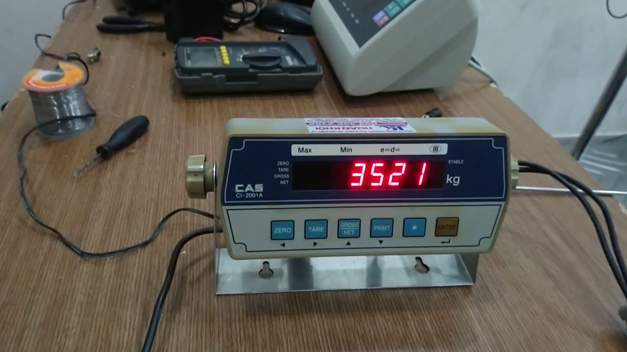 Hướng Dẫn Hiệu Chuẩn Đầu Cân Điện Tử Cas CI 2001A | 