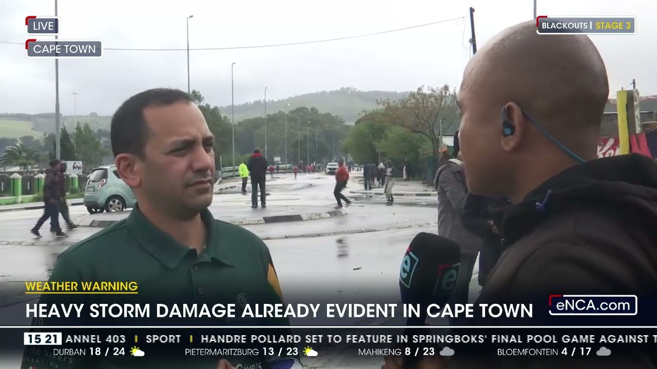 Heavy storm damage already evident in Cape Town