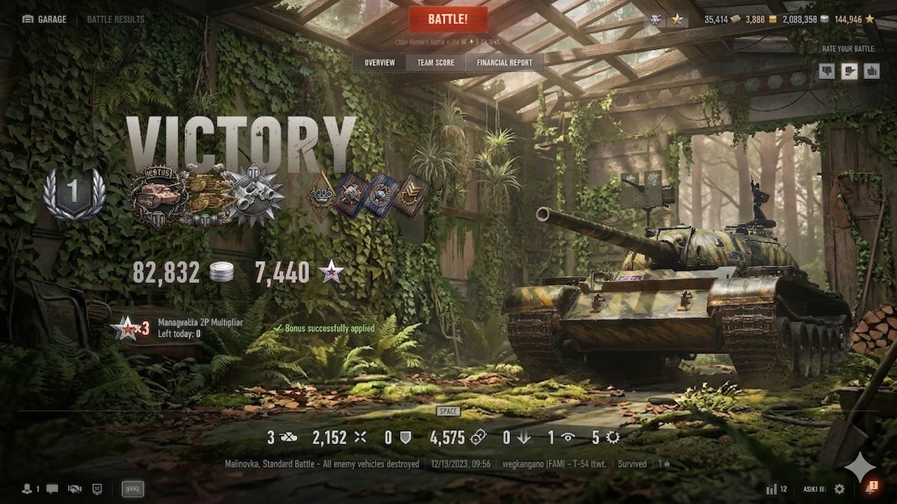 T-54 ltwt • 2.1K Dmg • 4.5K Spot Dmg • Full Gameplay