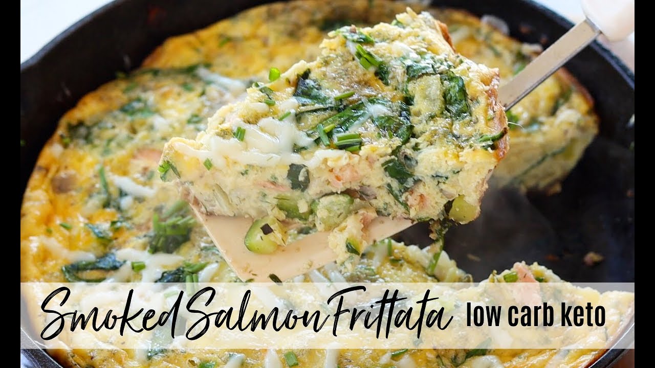 SMOKED SALMON FRITTATA | Keto Low Carb