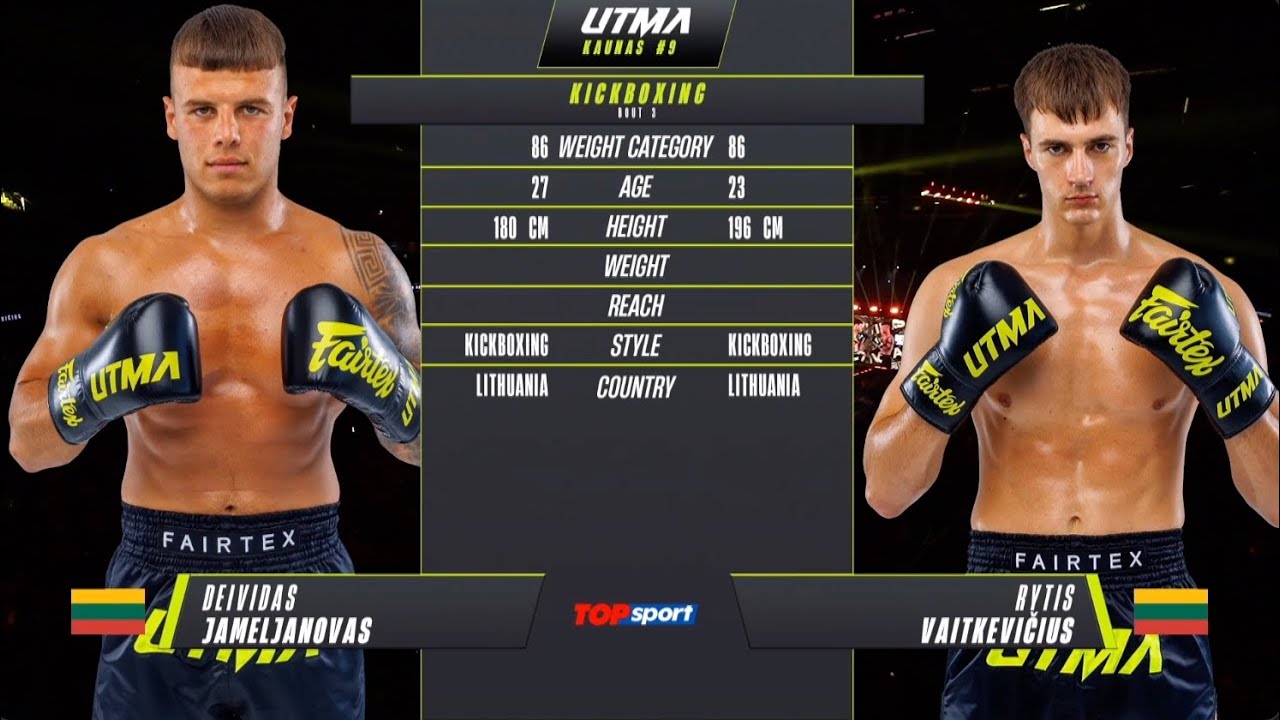 Deividas Jemeljanovas vs Rytis Vaitkevičius | UTMA 9 | Full Fight
