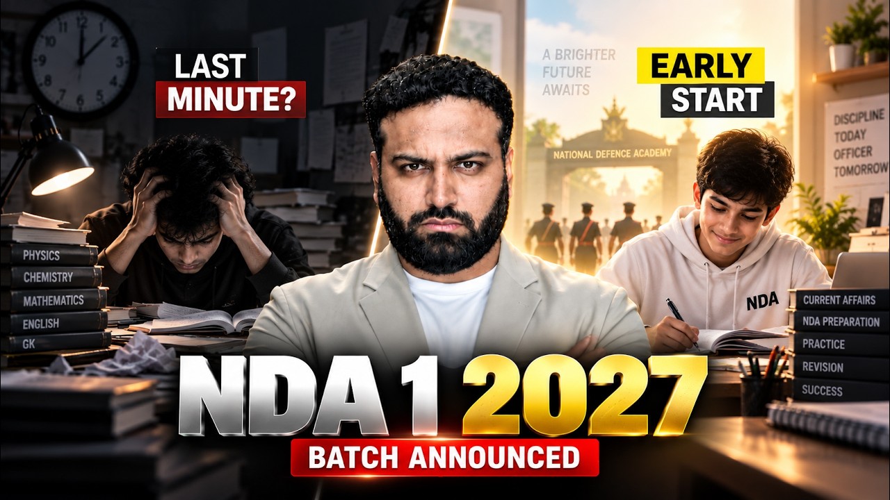 NDA 1 2027: Clear in 1st Attempt🔥Announced NDA Offline & Online Batch + Strategy | Learn with Sumit