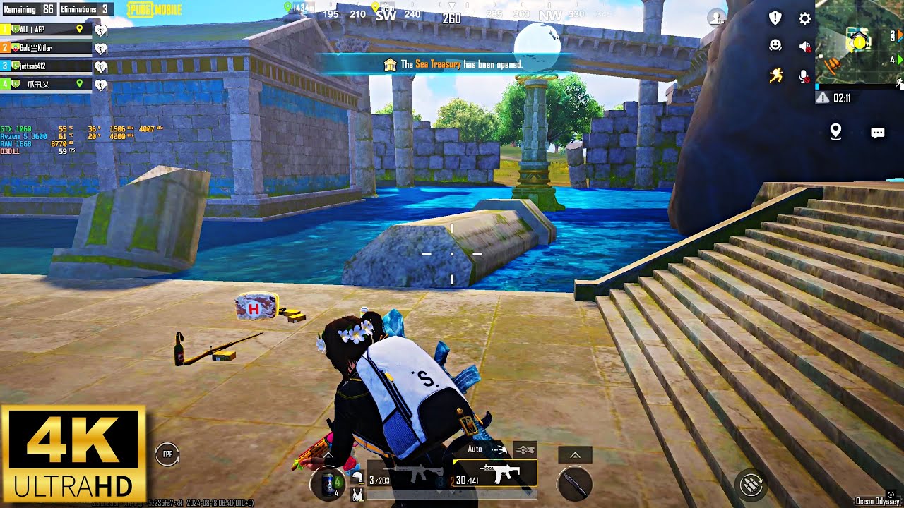PUBG MOBILE 3.3 Update Test in Ryzen 5 3600 + GTX 1060 3GB HDR 60FPS 2K