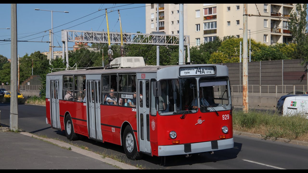 74A trolibusz járat búcsúztatása | ZIU 9B