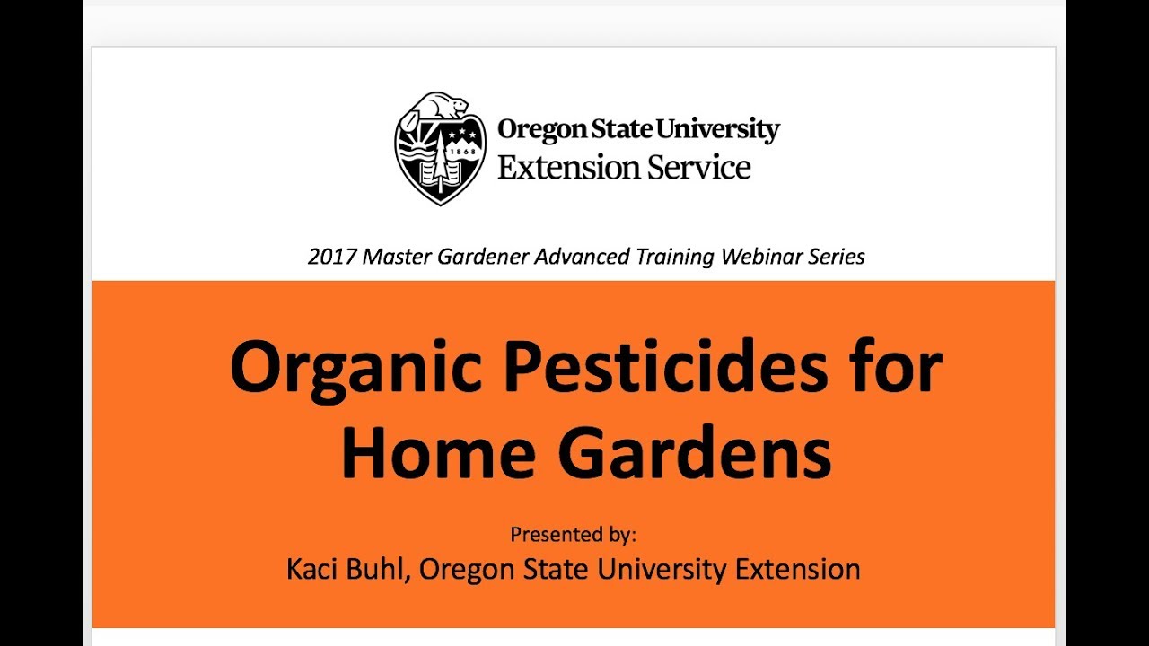 Organic Pesticides for Home Gardens