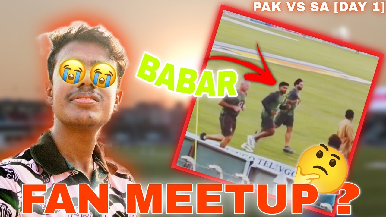 I WENT TO RAWALPINDI STADIUM TO MEET BABAR AZAM 😍 | PAK VS SA