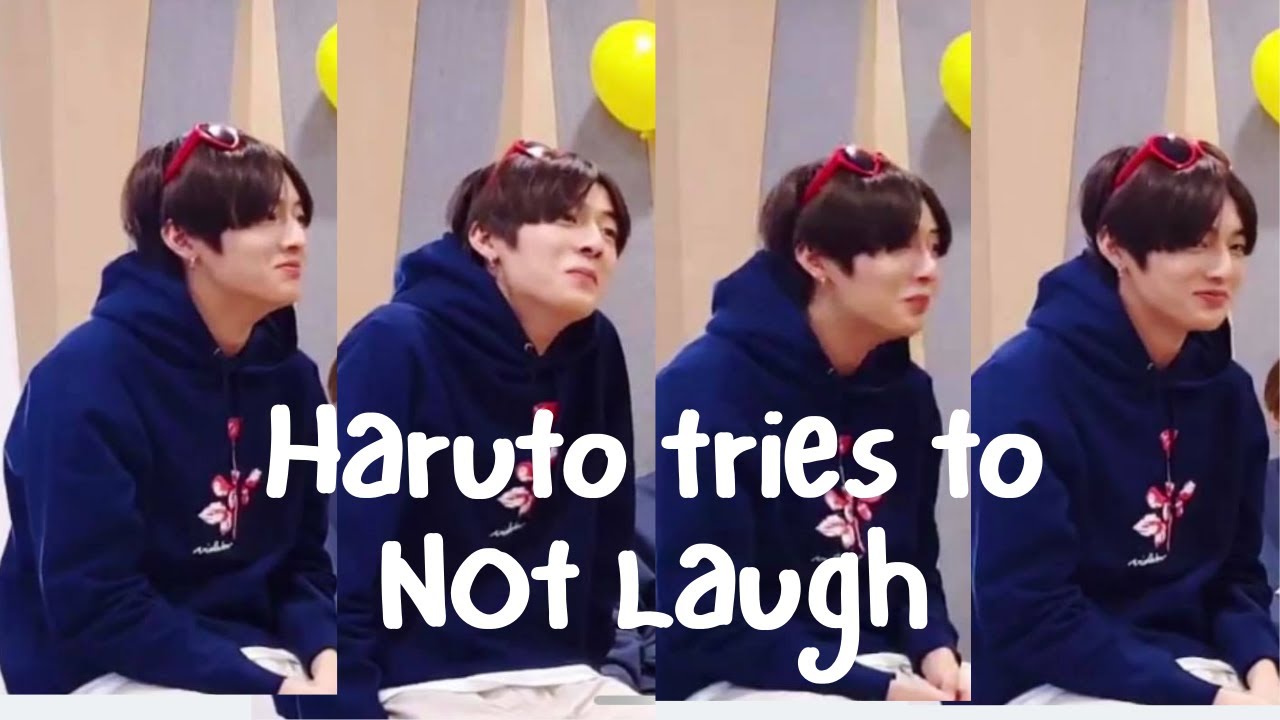 Haruto tries to not laugh!