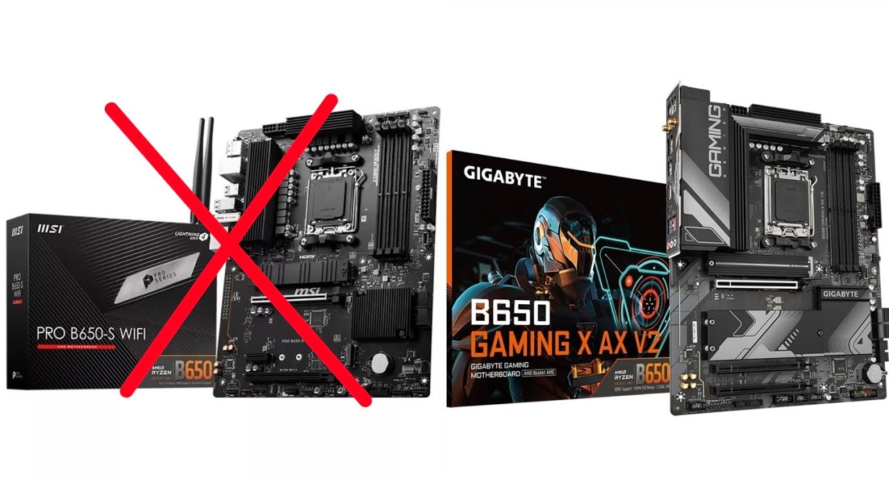 Распаковка двух материнских плат Msi PRO B650-S WIFI и GIGABYTE B650 GAMING X AX V2