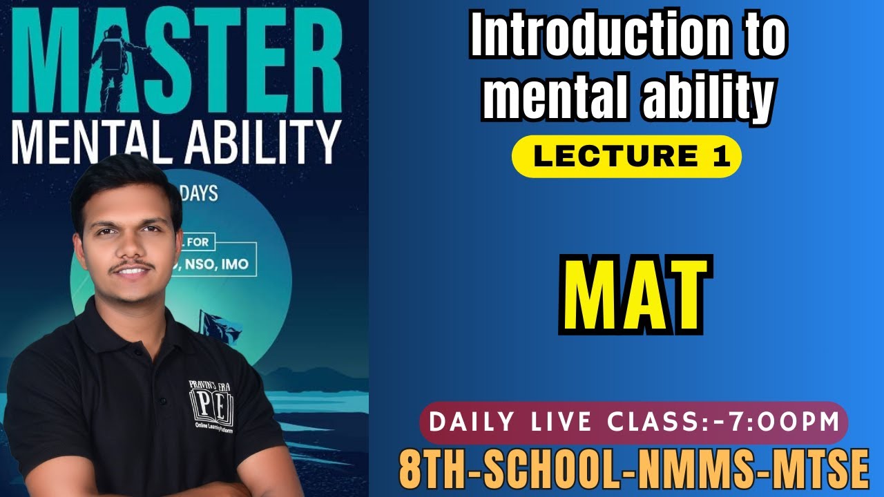 MAT | Introduction to mental ability | #class8th   #nmms2024 #MTSE #SCHOLARSHIP