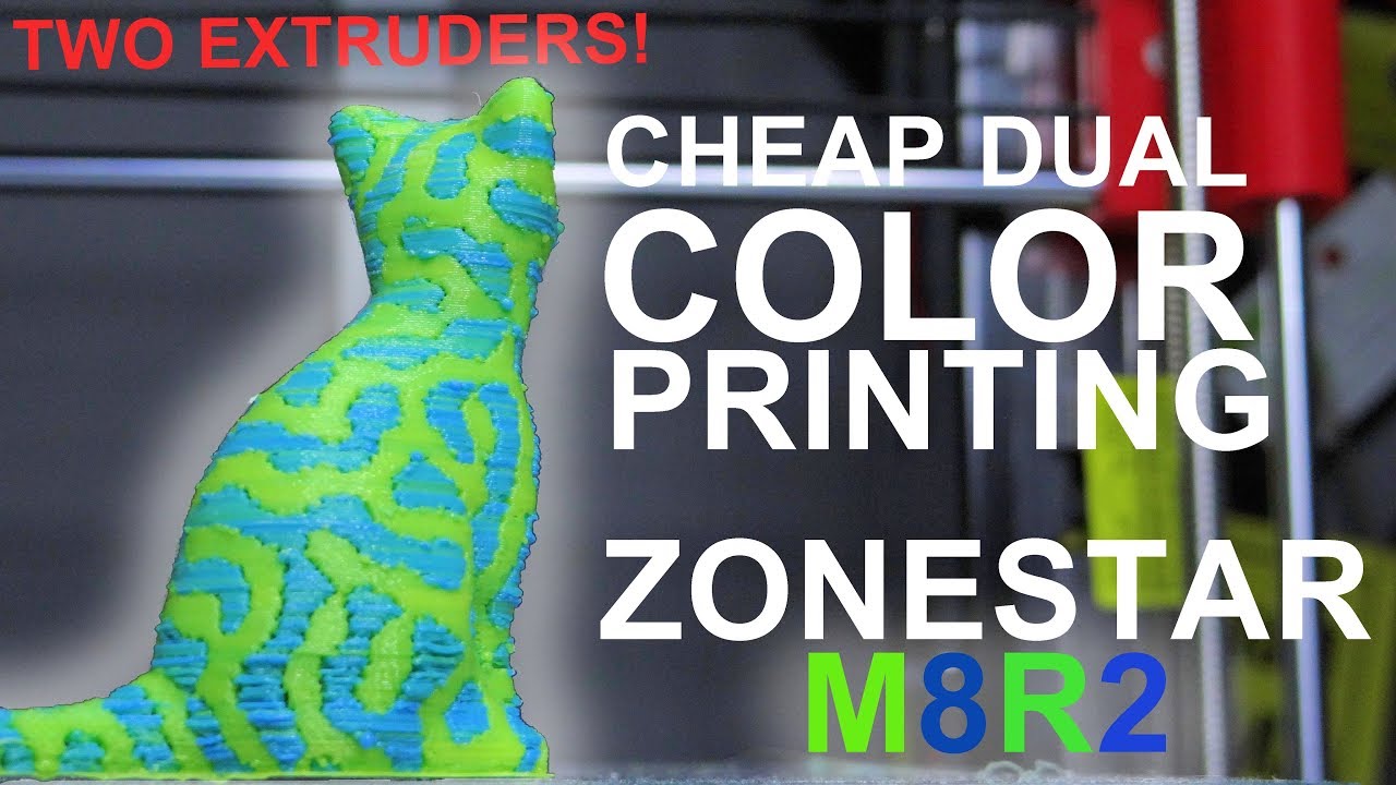 The Cheapest DUAL EXTRUDER 3D Printer - Zonestar M8R2 Review
