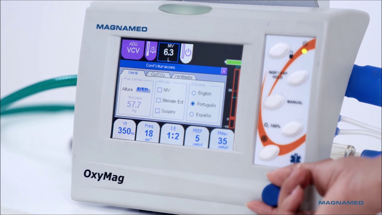Oxymag - Iniciando a Ventilação