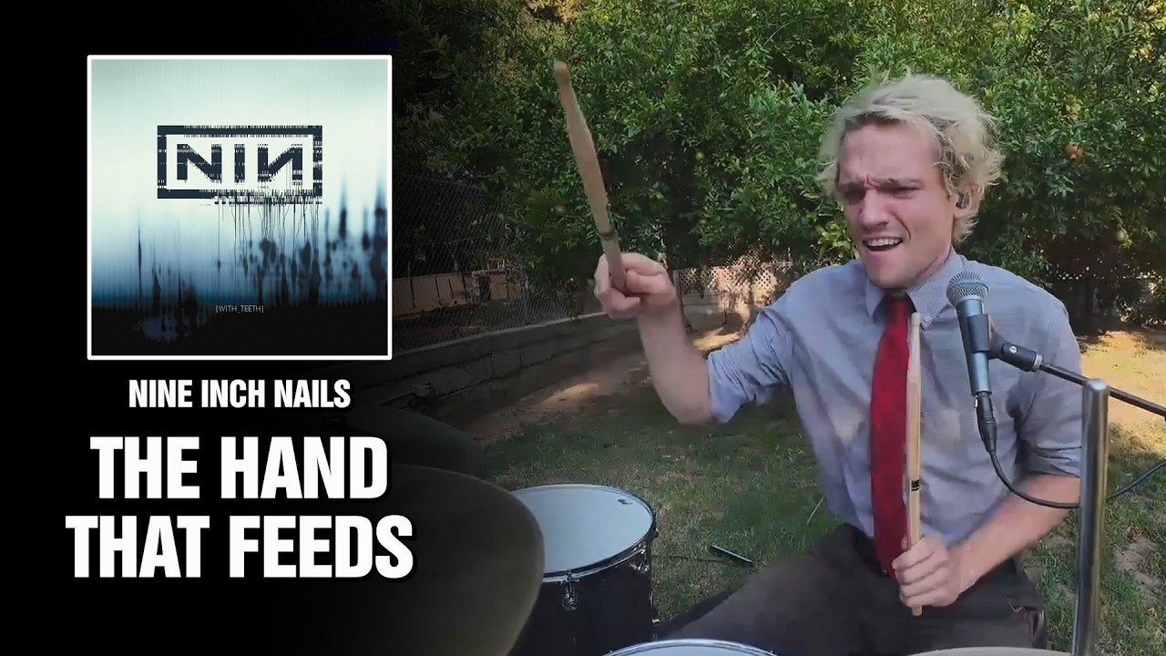 Nine Inch Nails - The Hand That Feeds | Drum Cover in the Backyard