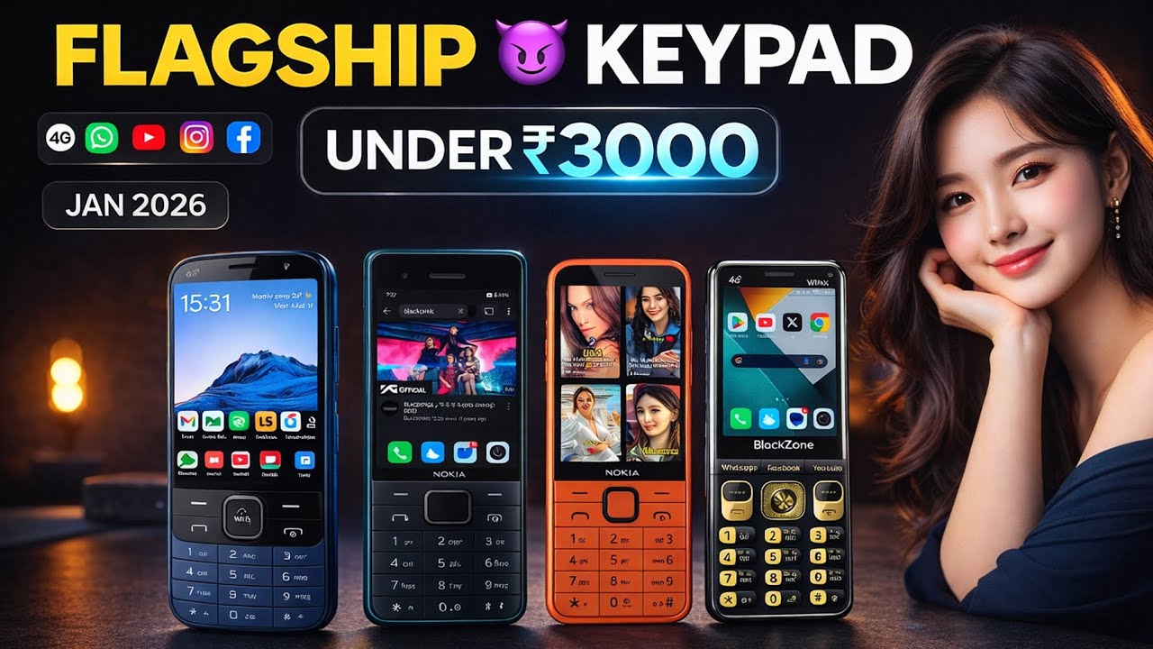 Top 5 Best Keypad Phone Under 3000⚡⚡January 2026📱👹🔥